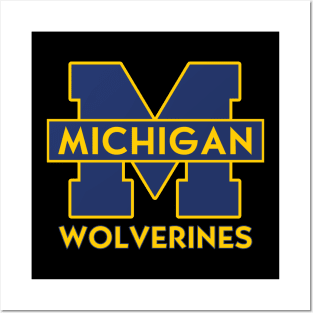 Michigan wolverines Posters and Art